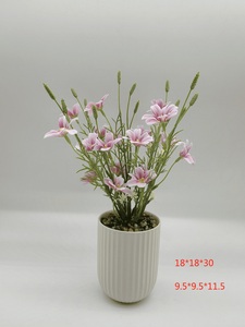 Macetas decorativas para <span class=keywords><strong>interiores</strong></span> de cerámica esmaltada moderna nórdica de fabricante directo, maceta elegante para flores <span class=keywords><strong>artificiales</strong></span> - Product Image 4