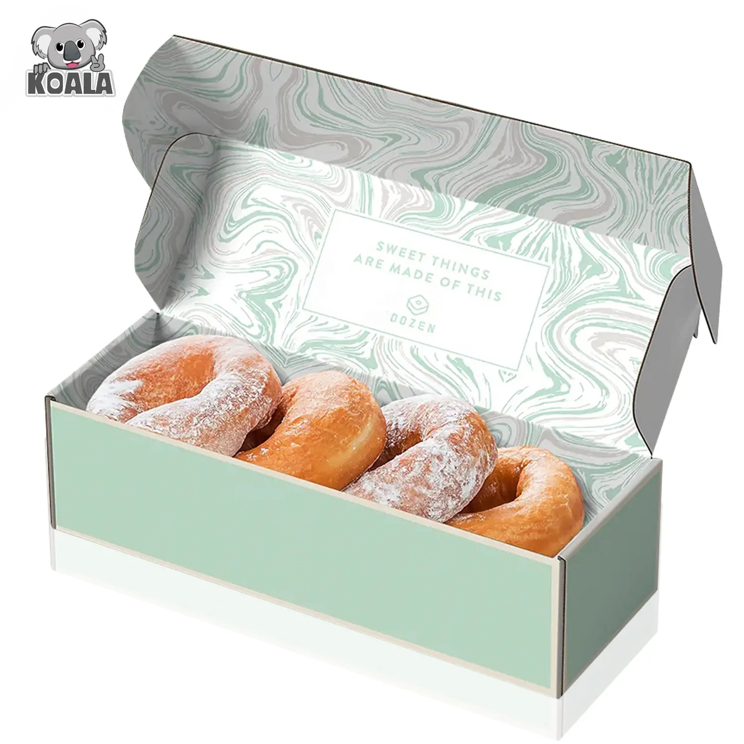 Custom Logo Design Hot Sale Compostable Eco Friendly Food And Cakes Cookie Pastries Doughnut Pastry Box