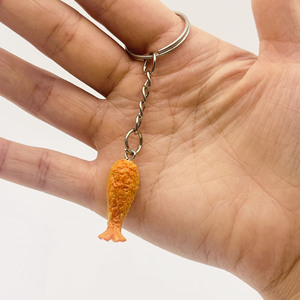 พวงกุญแจ<span class=keywords><strong>ไก่</strong></span>เน็ตท์เก็ตขา<span class=keywords><strong>ไก่</strong></span>พีวีซีสุดสร้างสรรค์ ของตกแต่งกระเป๋า พวงกุญแจอาหารเลียนแบบแปลกใหม่ - Product Image 2