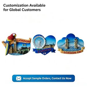 <span class=keywords><strong>Plaque</strong></span> Souvenir en Céramique Faite à la Main, Motif Azulejo Traditionnel <span class=keywords><strong>Portugais</strong></span>, Aimant de Réfrigérateur en Résine, Style Méditerranéen - Product Image 2