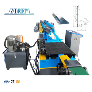 ZTRFM Metal V profil çatı yanıp sönen demir Agle yapma çelik damla kenar rulo şekillendirme makinesi - Product Image 1