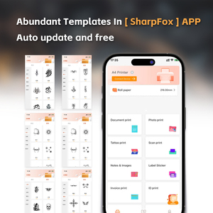 Máy in nhiệt di động C80 mới, máy in hình xăm cầm tay - Product Image 4