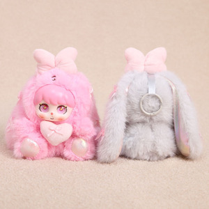 Gantungan Kunci Boneka Kelinci Bentuk Hati Super Lucu dari Source Factory, Terbuat dari 100% Poliester dan Vinyl, untuk Usia 14 Tahun ke Atas - Product Image 2