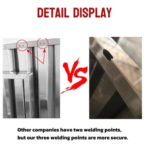 Dégraissant en acier inoxydable, filtres à graisse et à fumée, certifié CE pour les hottes <span class=keywords><strong>de</strong></span> cuisine commerciales à essence - Product Image 4