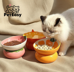 2025 nuevo diseño Popular cuenco para mascotas inclinado <span class=keywords><strong>de</strong></span> patas altas en forma <span class=keywords><strong>de</strong></span> fruta para gatos y perros plato <span class=keywords><strong>de</strong></span> porcelana individual antivuelco - Product Image 2