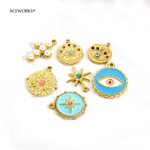 Ramo de ensueño turquesa |   Colgante de Acero Inoxidable Chapado en Oro PVD de 18K para Fabricación de Joyería DIY |   Impermeable e Hipoalergénico - Product Image 6