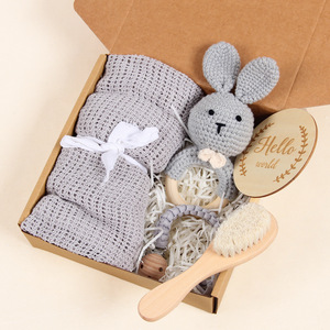Cadeau de grossesse cadeaux maman première fois pour les femmes Parents à mâcher Animal hochet jouet ensemble Op maman papa cadeau ensemble idée pour bébé douche - Product Image 4