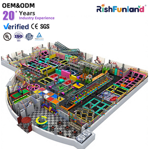 Parc <span class=keywords><strong>de</strong></span> <span class=keywords><strong>trampoline</strong></span> d'amusement personnalisé avec structure modulaire, parc <span class=keywords><strong>de</strong></span> jeux intérieur avec Ninja Warrior - Product Image 1