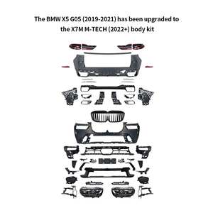 Kit de Carrocería Estilo M-Tech 2022+ para <span class=keywords><strong>BMW</strong></span> 2019-2021, Actualización de Tegarry X5 G05 de Antiguo a Nuevo, Faros Delanteros, Faros Traseros, Parachoques Delantero y Trasero - Product Image 1