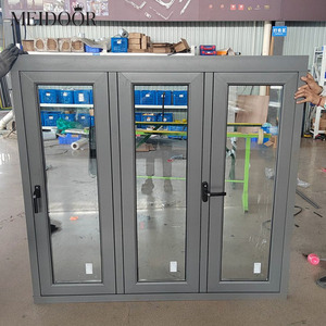 Fenêtre pliante horizontale en aluminium Meidoor AS2047, double vitrage, à rupture de pont thermique, pour balcon, style accordéon australien. - Product Image 2