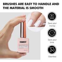 FZANEST une étape Gel vernis couche de Base couleur couche de finition 15ml bouteille marque privée manucure Gel breloques vernis Gel laque en gros