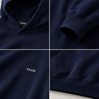 Ensemble sweat à capuche et pantalon de survêtement TaiDe sur mesure en molleton bouclette 800 GSM, broderie, coupe ample, OEM ODM, faible MOQ, fournisseur en gros