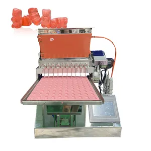 Yeni sakızlı ayı yapmak makinesi Mini aperatif gıda yumuşak şeker makinesi jöle şeker sakızlı dökme makinesi