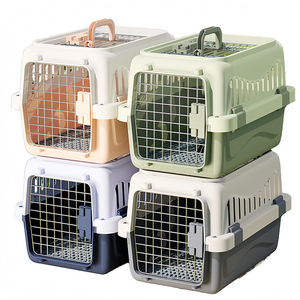 Renkli Sert Plastik Küçük Hayvan Taşıma Kafesi Havayolu Evcil Hayvan Taşıyıcısı Köpekler ve Kediler için Açık Hava Taşıma Kutuları - Product Image 1
