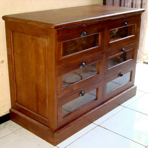 Teak Indoor Furniture Minimalist <b>Chest</b> of Drawers - Product Image 1