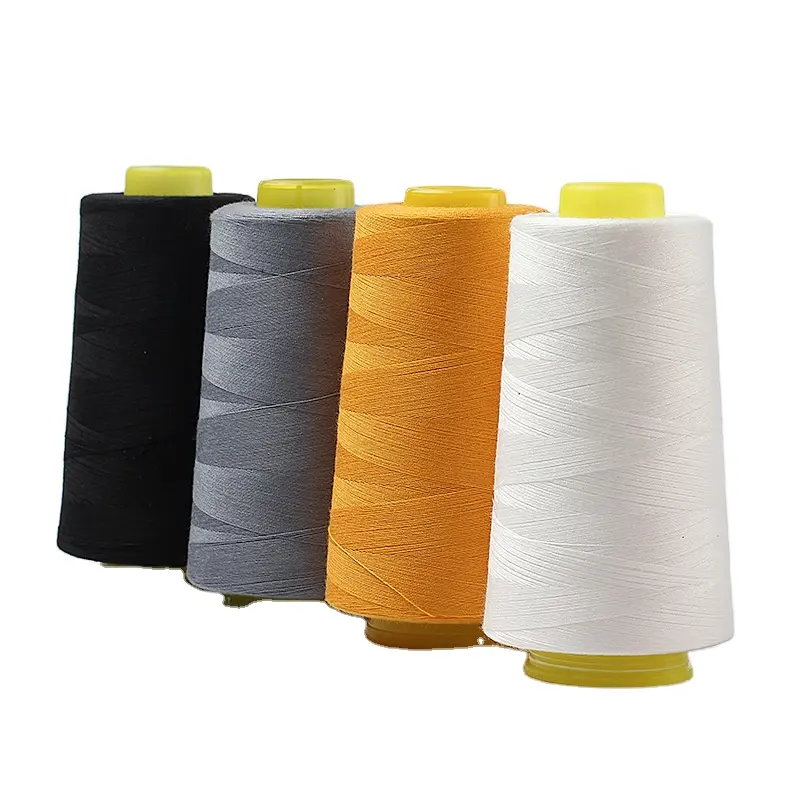 Bán Hàng Nóng Thương Hiệu Tốt Nhất 100% Spun Polyester 40/2 Độ Bền Cao Màu Hồng Khâu Cho May Mặc 100% Polyester