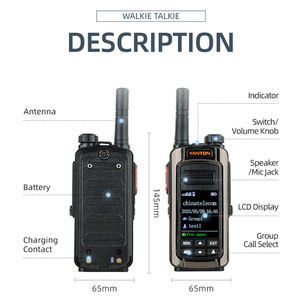 Radio talkie-walkie longue portée 4G carte Sim realptt POC avec GPS radio jambon bluetooth YANTON X9 - Product Image 2