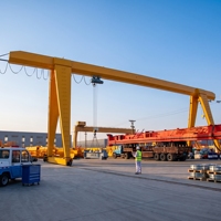 Pont roulant électrique de type MH de 5 tonnes avec poutre simple pour la manutention en entrepôt