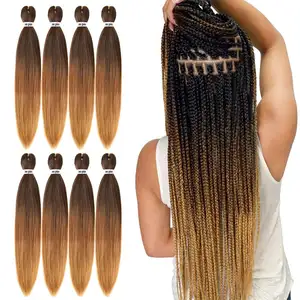 Pre Stretched Jumbo Easy Braid Hair Ombre Braiding Hair For Wholesale Best Cheap Synthetic Pre Stretched Hair Braids