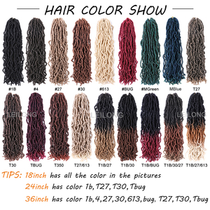 Treccine all'uncinetto Nu Faux Locs da 36 pollici all'ingrosso, capelli morbidi per trecce, pre-looped, ricci all'uncinetto, estesi per donna - Product Image 5