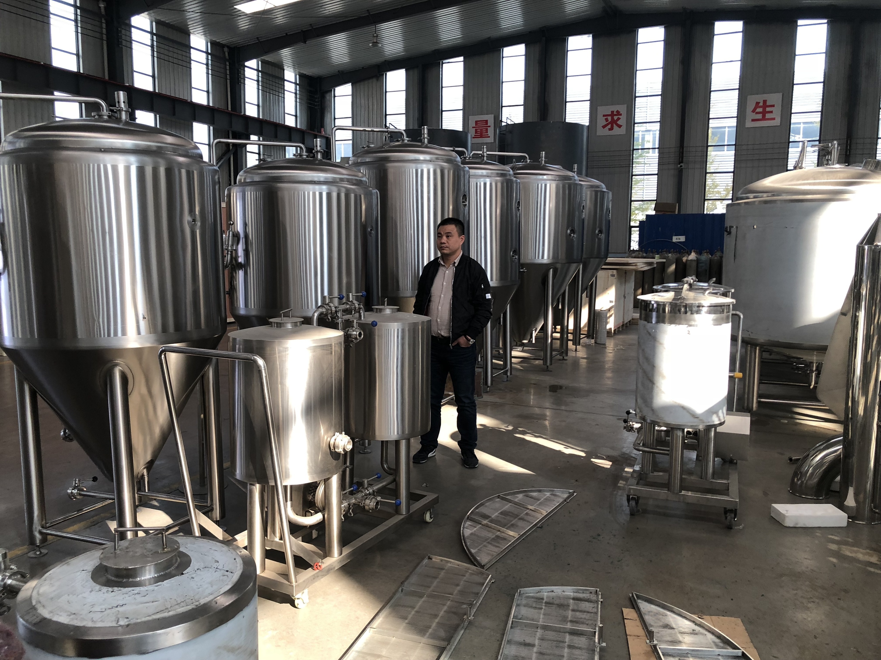 Bière artisanale bière d'utilisation d'usine 100L à 6000L pot en acier inoxydable bière cuve de fermentation