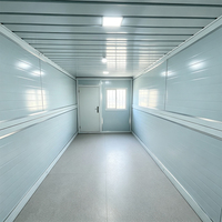 Maison conteneur préfabriquée facile à installer, étanche et isolée, pour petit logement modulaire, bureau mobile ou dortoir de chantier