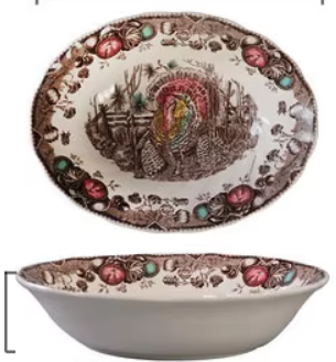 8 inch bowl  Brown