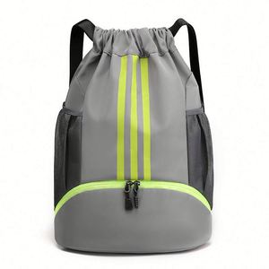 Lightweight Waterproof Oxford Material <b>Drawstring</b> <b>Backpack</b> Men Women Cross-Border Sports Travel Leisure Trendy Outdoor Hiking - Product Image 1