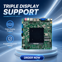 Placa Base Industrial Integrada Resistente con Buen Precio, Intel Gemini Lake J4105, DDR4 8GB, Triple Pantalla, Doble LAN Gigabit, MSATA