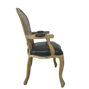 เก้าอี้รับประทานอาหารฝรั่งเศสไม้เนื้อแข็งยุโรปโบราณเพื่อทําเก้าอี้เก้าอี้กระเป๋าเปื้อนุ่มย้อนยุคเก้าอี้บาร์ - Product Image 3