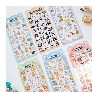 สติกเกอร์ <span class=keywords><strong>PVC</strong></span> ลายสัตว์เลี้ยง สุนัข แมว สุนัขจิ้งจอก กระรอก แพนด้า <span class=keywords><strong>นก</strong></span> แบบเลเซอร์วิบวับ <span class=keywords><strong>กัน</strong></span>น้ำ สำหรับตกแต่งสมุดแพลนเนอร์ - Product Image 1