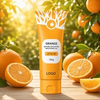 Gel exfoliant enzymatique à l'orange pour le visage, gel éclaircissant et exfoliant 100g OEM/ODM