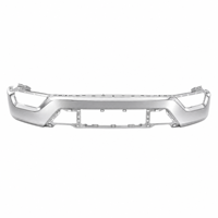 Bumper Depan Chrome Ford F-150 2021-2023 dengan Lubang Lampu Kabut, Tanpa Lubang Sensor, untuk Truk Pikap