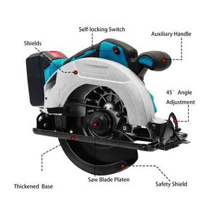Electric Circular Saw 7 Inch Brushless Cordless 165mm Blade Adjustable Angle Woodworking Tool - Product Image 5