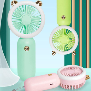 Nouveau mini ventilateur de poche avec lumière nocturne, USB, électrique, rechargeable, petit ventilateur de bureau portable avec batterie au lithium - Product Image 4