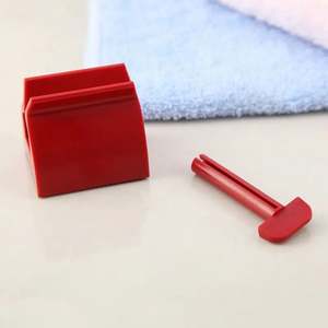 I-0235 Plastic Rolling Toothpaste Squeezer Dispenser Eco-Friendly Two-piece Easy Holder Bathroom Accessories Set - Product Image 2