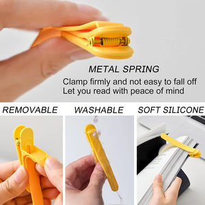 Marcapáginas inteligente de silicona, accesorios de libros <span class=keywords><strong>para</strong></span> amantes de la lectura, lectores, seguidores automáticos <span class=keywords><strong>para</strong></span> pasar las páginas - Product Image 5