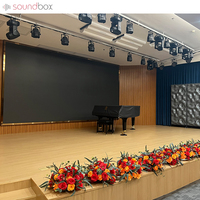Esquema de procesamiento acústico de sala de música, panel de absorción de sonido difuso, panel de absorción de sonido de tela de reducción de ruido espacial