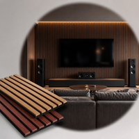 Panneaux muraux acoustiques en bois Akupanel, insonorisants, en chêne, décoratifs et modernes pour home cinéma et studio d'enregistrement