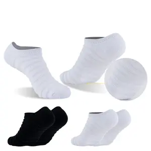 KTS18 Custom Combed Cotton Loop Thick Non Slip Striped Sole Sports Shock Absorbent Boat Casual Breathable Ankle Running Socks