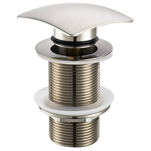 Đen unslotted lưu vực chất thải-Matt Đen <span class=keywords><strong>Pop</strong></span> <span class=keywords><strong>Up</strong></span> Brass bồn rửa chất thải-push button - Product Image 5