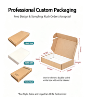 Boîte d'expédition pliable en carton ondulé noir imprimée sur mesure pour vêtements, cosmétiques, cadeaux – Commandes personnalisées petites quantités acceptées