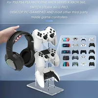 Pour support de stockage PS5 PS4 noir, blanc, Transparent support de contrôleur universel à 3 couches et support de casque accessoires de jeu