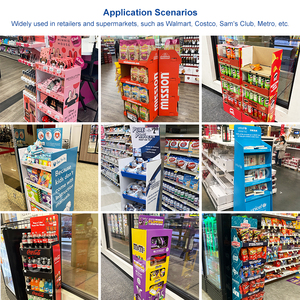 แผ่นโฟมเคลือบกระดาษน้ำหนักเบาสำหรับตั้งโชว์บนพื้น ประกอบง่ายไม่ต้องใช้เครื่องมือ ชุดแสดงสินค้าแบบพกพาสำหรับงานเปิดตัวสินค้าตามฤดูกาลในร้านค้าปลีก - Product Image 6