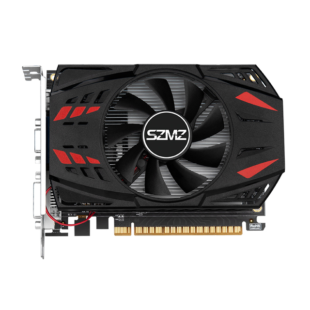 SZMZ GT730 2GB PCI-E 64Bit DDR3 Graphics Card New Fan Cooling for Laptop & Desktop PC Upgrade