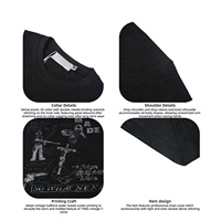 T-shirts en coton délavé sur mesure OEM/ODM, imprimé graffiti rétro avec inscription MADE et dessin de personnage, style punk, manches courtes pour hommes