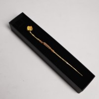 Épingle à Cheveux Polyvalente en Métal, Outil à Thé, Longue Poignée, Écologique, Exquise, Inspirée de la Nature, Cadeau pour Femme, Finition Antique, Cuivre Massif
