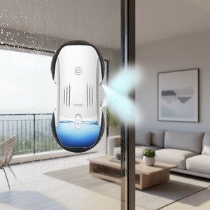 Limpiador de Ventanas Eléctrico Fmart, Batería de 650 mAh, Limpieza de Doble Cara, Control Anticaída, Herramienta de Limpieza de Ventanas Totalmente Automática - Product Image 2