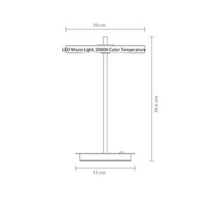 Lampe de table UMAGE Asteria Move rechargeable, à intensité variable, LED créative, moderne, pour chevet, chambre, bureau, étude, alimentée par batterie, lampe de table DIY - Product Image 6
