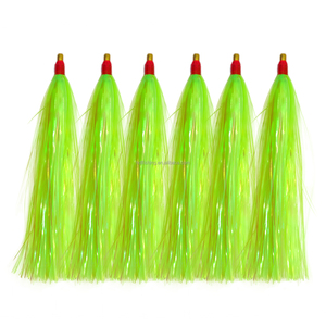 11.5cm Fishing Lure Flash Teaser Tail Bucktail Teaser Jig Bait Sea Striker Bucktail Tube Teaser Bait <span class=keywords><strong>per</strong></span> la pesca in acqua salata Acces - Product Image 2